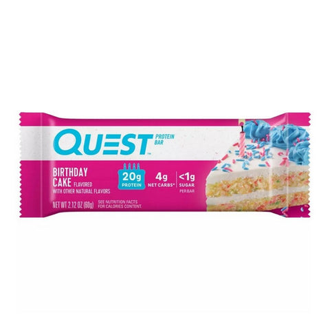 Quest, Protein Bar Birthday Cake, 8.5 Oz (Case Of 5)