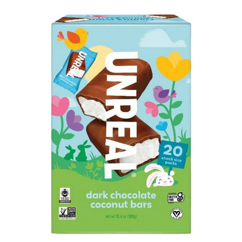 Unreal, Dark Chocolate Easter Coconut Bars, 10.6 Oz (Case Of 9)