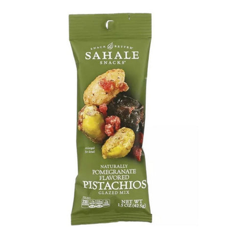 Sahale Snacks, Glazed Pomegranate Pistachio Mix, 1.5 Oz (Case of 9)