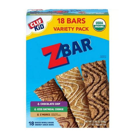 Clif Bar, Energy Snack Bars Variety Pack, 22.86 Oz (Case of 4)