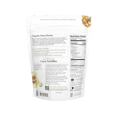 King Arthur, Organic Masa Harina Flour, 32 Oz (Case Of 4)