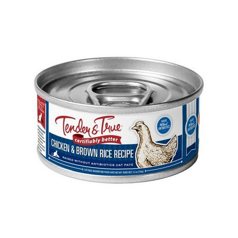 Tender And True, Cat Food Pate Chicken And Brown Rice, 5.5 Oz (Case of 24)
