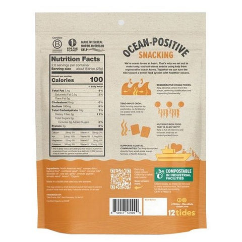 12 Tides, 12 Tides Organic Kelp Snacks, 2 Oz (Case of 8)