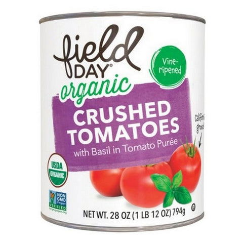 Field Day, Organic Crushed Tomatoes With Basil, 28 Oz (Case Of 12)