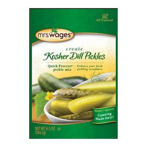 Mrs.Wages, Kosher Dill Pickle Mix, 6.5 Oz (Case Of 12)