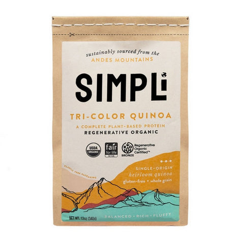 Simpli, Tricolor Quinoa Regenerative Organic, 12 Oz (Case of 8)