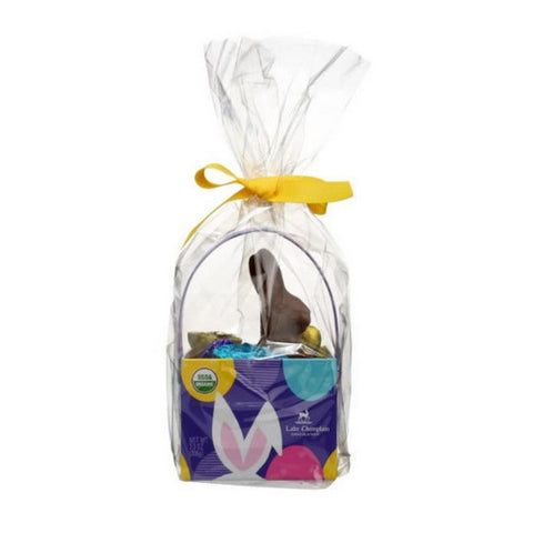 Lake Champlain, Organic Chocolate Bunny In Basket With Chocolate Eggs, 7.2 Oz (Case of 8)