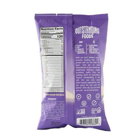 Outstanding, White Chedda Puffs, 3 Oz (Case of 8)