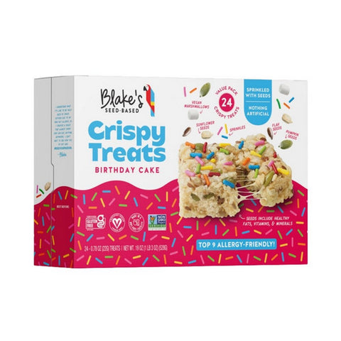 Blakes Seed Based Crispy Treats Birthday Cake 24 Count (Case of 8) by Blakes Seed Based