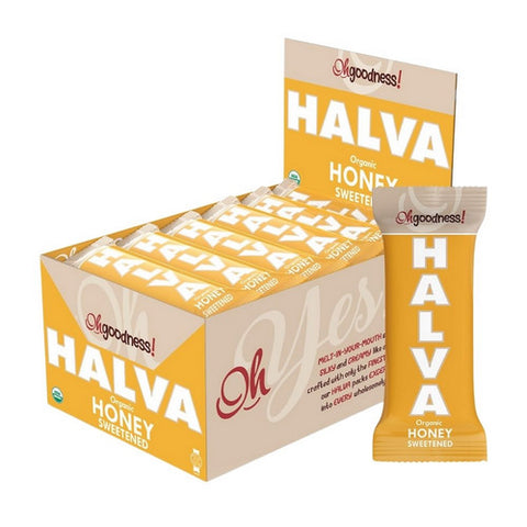 Oh Goodness Organic Honey Halva Bars 1.4 Oz (Case of 16) by Oh Goodness!