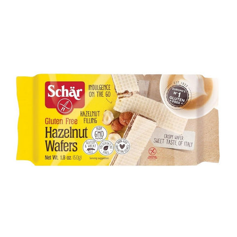 Gluten Free Hazelnut Wafers 1.8 Oz (Case of 20) by Schar
