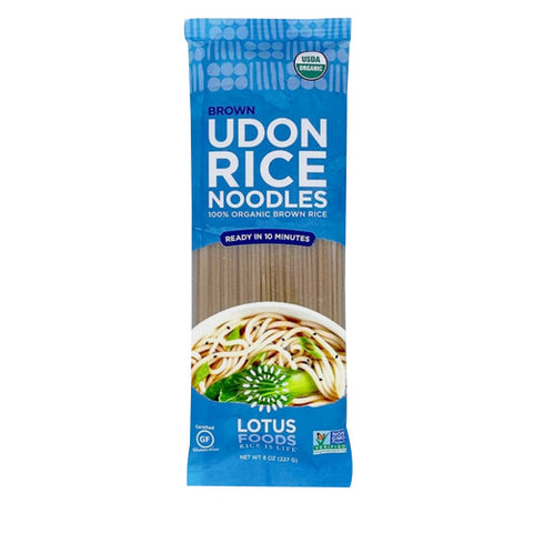 Lotus Foods, Organic Brown Udon Rice Noodles, 8 Oz (Case of 8)