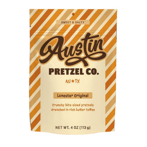 Austin Pretzel Co., Original Pretzel Lonestar, 4 Oz (Case Of 12)