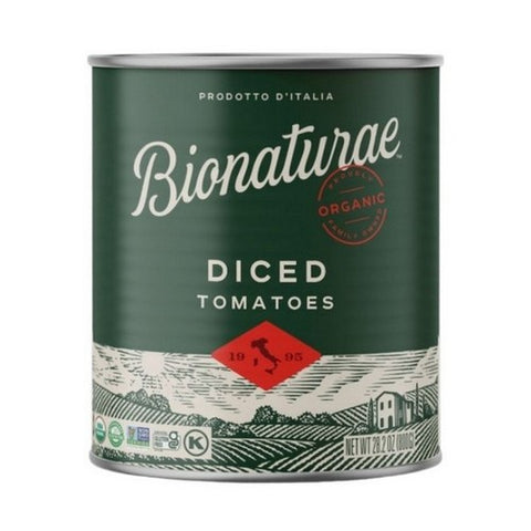 Bionaturae, Organic Diced Tomatoes, 28.2 Oz (Case Of 12)