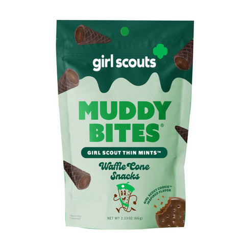 Girl Scouts Thin Mints Waffle Cone Snacks 2.33 Oz (Case Of 12) by Muddy Bites
