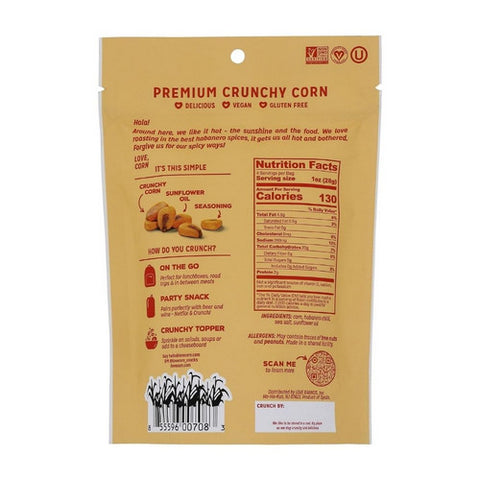 Love Corn, Habanero Roasted Chili Crunchy Corn Snack, 4 Oz (Case Of 12)