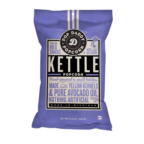 Kettle Popcorn 6.4 Oz (Case Of 12) by Pop Daddy Snacks