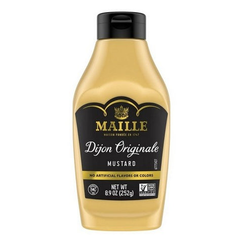 Maille, Original Dijon Squeeze Mustard, 8.9 Oz (Case Of 6)