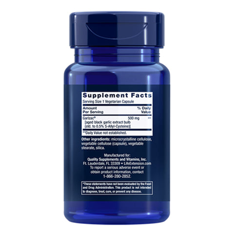 Life Extension, Aged Black Garlic, 30 Veg Caps