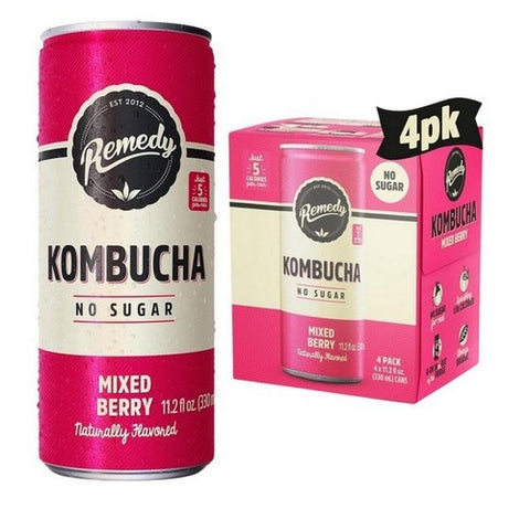 Remedy, Organic Mixed Berry Kombucha, 11.2 Oz