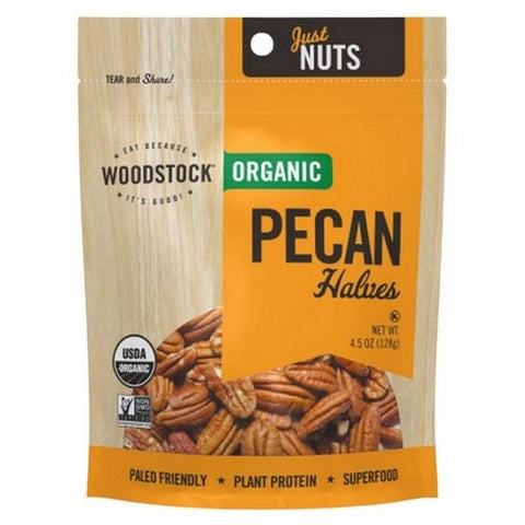 Woodstock, Organic Pecan Halves, 4.5 Oz (Case Of 8)
