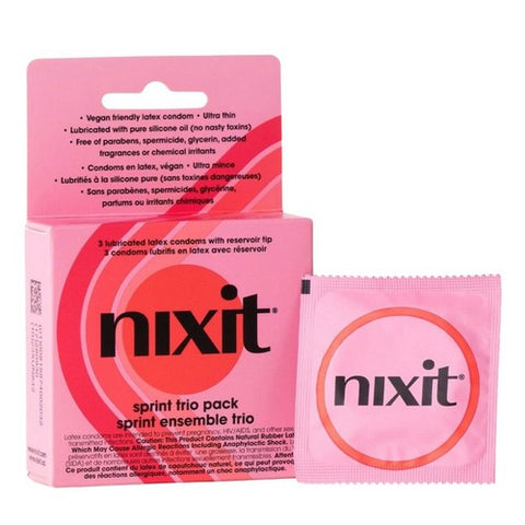 Nixit, Sprint Trio Condoms, 3 Count