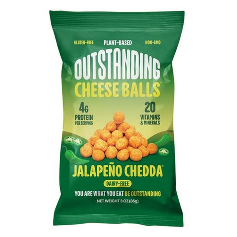 Outstanding, Cheese Balls Jalapeno Chedda, 3 Oz (Case Of 8)