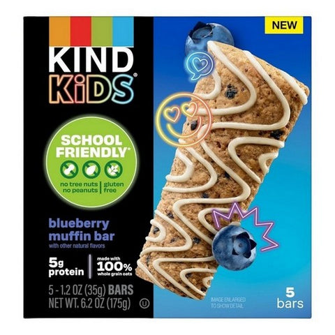 Kind, Kids Bar Oat Bluberry Muffin, 1.2 Oz / 5 Count  (Case Of 8)