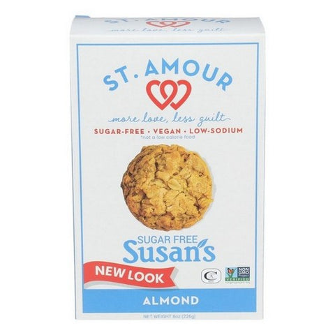 St. Amour, Susans Cookie Almond Sugar Free, 8 Oz (Case Of 8)