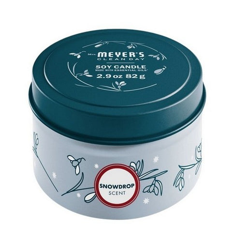 Mrs. Meyer's, Snow Candle Snowdrop, 2.9 Oz (Case Of 8)