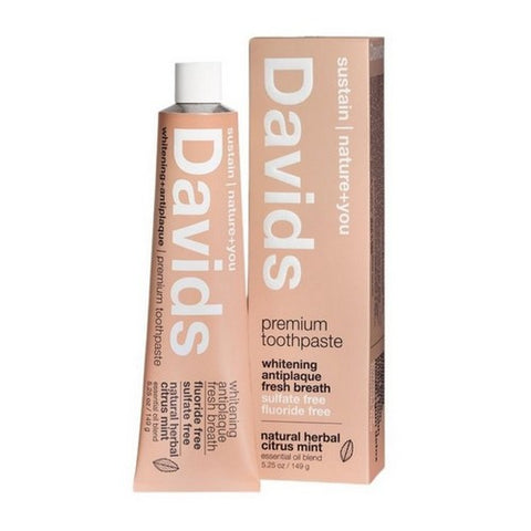 Davids, Herbal Citrus Mint Toothpaste, 3.5 Oz