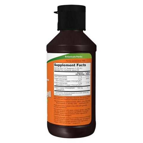 Now Foods, Chlorophyll Liquid Extra Strength Unflavored, 4 Oz