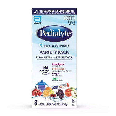 Pedialyte, Electrolyte Powder Packets Variety Pack, 0.3 Oz