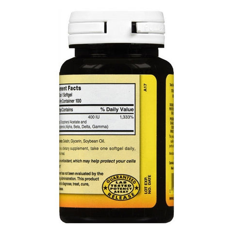 Nature's Blend, Vitamin E With Mixed Tocopherols, 400 IU, 100 Capsules