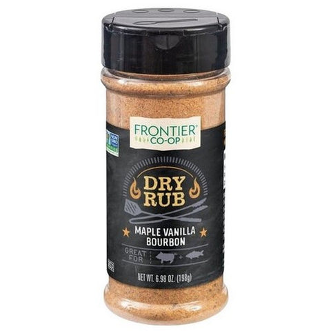 Frontier Coop, Maple Vanilla Bourbon Dry Rub, 6.98 Oz
