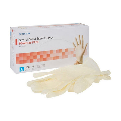 Powder Free Synthetic Vinyl Exam Gloves 100 Count by McKesson