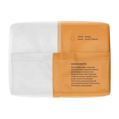 The Honey Pot, Organic Herbal Overnight Heavy Flow Menstrual Pads With Wings, 16 Count