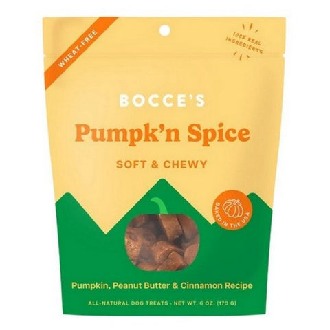 Bocce's Bakery, Pumpkin Spice Latte Soft And Chewy Treats, 6 Oz