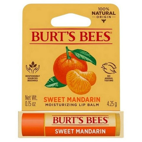 Burts Bees, Sweet Mandarin Lip Balm Blister Box, 0.15 Oz