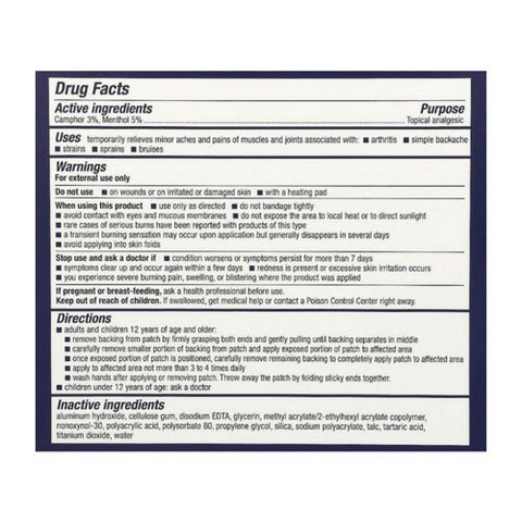Capzasin HP, Icy Hot Pro Pain Relief Patches, 5 Count