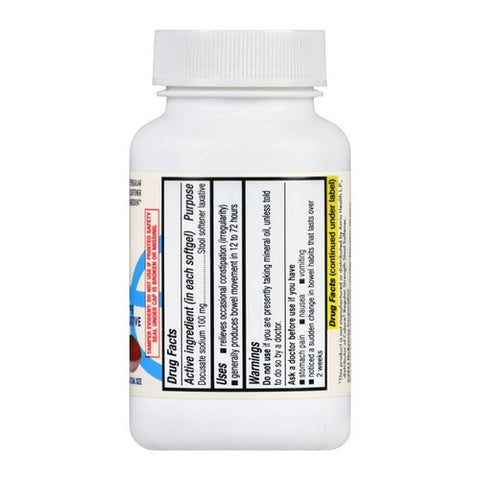 Foster And Thrive, Regular Strength Stool Softener, 100 Mg, 100 Softgels