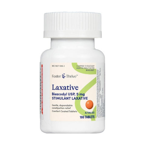 Foster And Thrive, Laxative Bisacodyl Usp, 5 MG, 100 Tabs