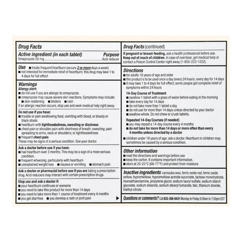 Foster And Thrive, Omeprazole Delayed Release, 20 Mg, 28 Tabs