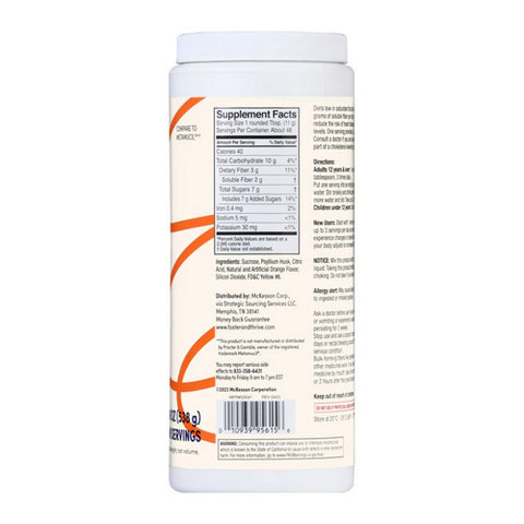 Foster And Thrive, Fiber Powder Original Texture Orange, 19 Oz