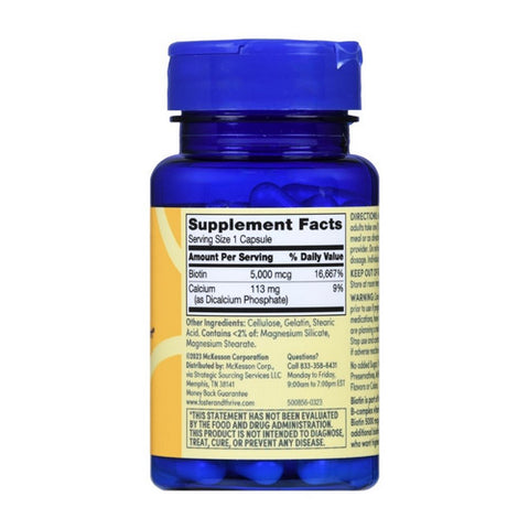 Foster And Thrive, Biotin, 5000 Mcg, 60 Capsules