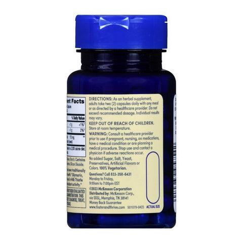 Foster And Thrive, Standardized Milk Thistle Extract, 60 Count
