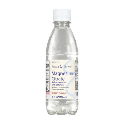 Foster And Thrive, Magnesium Citrate Saline Laxative Oral Solution Cherry, 10 Oz Foster And Thrive