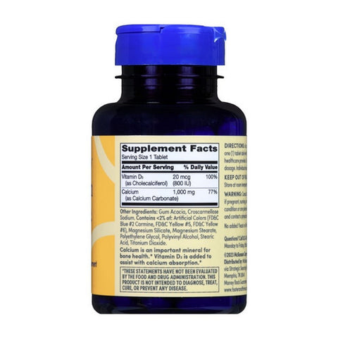 Foster And Thrive, Calcium Plus Vitamin D3, 1000 Mg, 60 Tabs