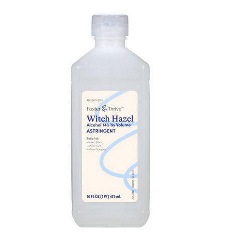 Witch Hazel Alcohol 14% By Volume 16 Oz by Foster And Thrive