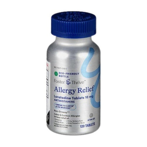 Foster And Thrive, Allergy Relief Loratadine, 10 Mg, 120 Tabs